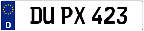 Truck License Plate